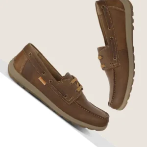 Boat Shoes For Men  (Camel , 8)