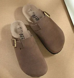 AfroJack Men's Buckles Flats Mules