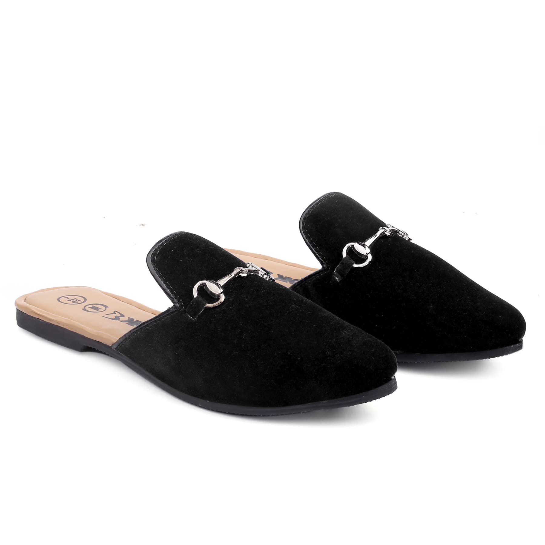 Men's Suede Material Casual Loafers and Buckle Mules Shoes.